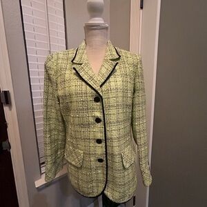 Plaza South Green Tweed Jacket blazer size 12P